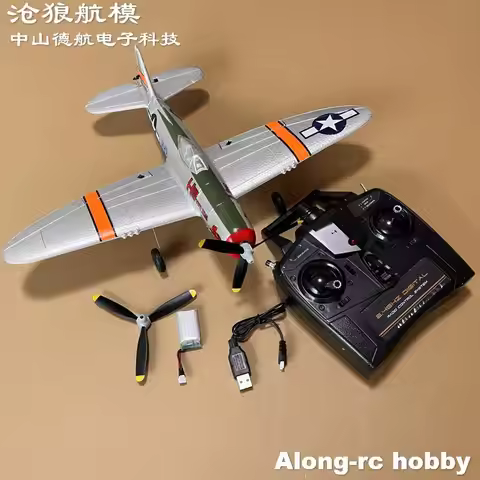 Volantex rc 761-16 P47 Thunderbolt Fighter 400mm Wingspan 2.4G Remote Control Aircraft RTF Stunt X P
