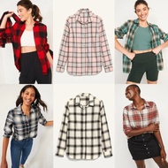 KEMEJA On Classic Flannel Shirt - Boyfriend Tartan Shirt - Original Women's Flannel Shirt