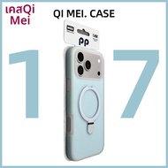 QI MEI. CASE | เคส iPhone ซิลิโคน 2 in 1 สีฟ้า