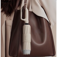 LEMONTRE 106/125CM Automatic Umbrella, Portable Rain Ring Buckle Umbrella,  Dual-use Large Anti-Ultr