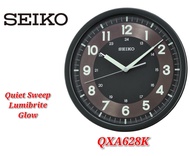 SEIKO Quiet Sweep Lumibrite Glow Wall Clock QXA628 (QXA628K)