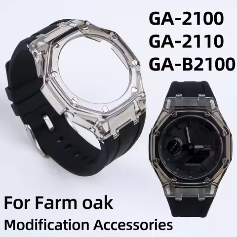 GA2100 Modification case Rubber Silicone strap For Casio G-shock GA-2100 GA-2110 GA-B2100 Replacemen