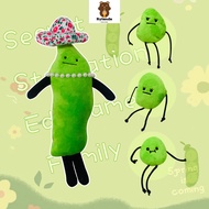 LON Cute Simulation Secret Staycation Plush Toy Toy for Kid Boy Girl Stuffed Edamame Family Doll Soy