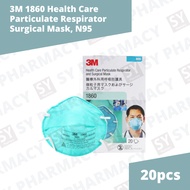 3M 1860 Health Care Particulate Respirator and Surgical Mask, N95 (20pcs)