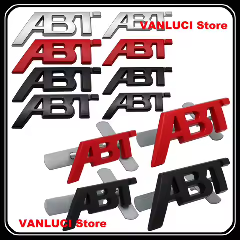 Large Small Size 3D Metal Car Sticker ABT Sports Emblem Body Badge For Audi A1 A2 A3 A4 A6 A7 S3 S4 