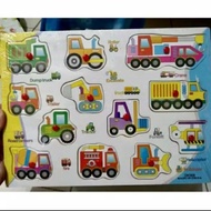 / transportation knob Puzzle Educational Children's Toys
