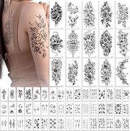 EMOME 400+ Stylish Styles Realistic Temporary Tattoos for Women, Long Lasting Semi Permanent Tattoo,