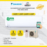 Daikin ECO INVERTER 1HP/1.5HP/2HP/2.5HP Air Conditioner Penyaman Udara  冷气机 (FTKE) FTKE25A /FTKE35A 