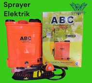 Tangki Sprayer Elektrik ABC 16 Liter Alat Semprotan Air Hama Otomatis