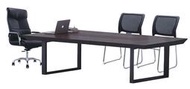 【DL OA】會議桌、全木皮會議桌、經典會議桌、辦公家具240*120(台中市區免運費)
