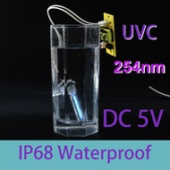 UV Lamp Tube Fish Tank Sterilization DIY Aquarium Accesories Waterproof IP68 DC5V 2W UVC Light Bulb