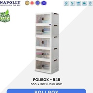 NAPOLLY PLASTIC WARDROBE POLIBOX LOCKER BOX TRANSPARENT DOOR 6 DRAWERS 9 DRAWERS 6 DOORS 9 DOORS HI 