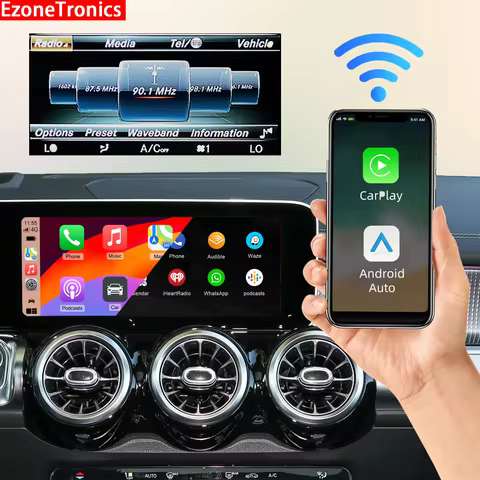 EZonetronics Wireless CarPlay Android Auto retrofit kit decoder box for Mercedes Benz W176 W246 W218