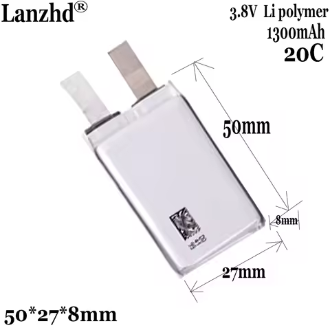 1-12pcs 3.8V Max 4.35V 1300mAh Li-Polymer DIY 2S 3S 4S Replacement Flight Battery Cell For DJI Tello