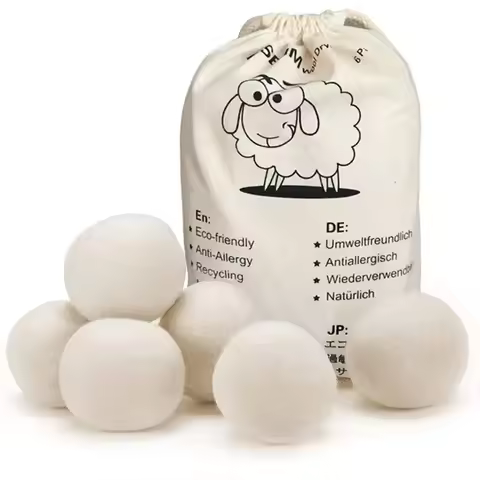 Fleece Dry Kit Ball Reusable Wool Dryer Balls Softener Laundry Washing Machine Accessories Home Wash