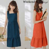 SG LOCAL WEEKEND X OB DESIGN CASUAL WORK WOMEN CLOTHES SLEEVELESS PLEATED MIDI DRESS 1 COLORS S-XXXL SIZE PLUS SIZE