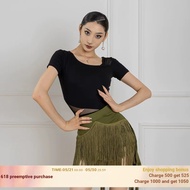 [Flower Secret] Latin Dance Costume Dance Knee Pad Dance Costume Modern Dance Costume Dance Performa