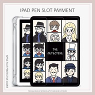 Detective Conan case ipad air1/2/3/4/5 mini6 case ipad 10.2 gen7/8/9/10 case ipad 2022 pro11 12.9 case pen slot