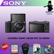 SONY ALPHA A5100 KIT 16-50MM / SONY A5100 KIT 16-50MM KAMERA MIRRORLESS - PAKET STANDARD