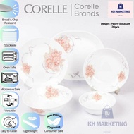 Corelle 20pcs Set Gold Premium Series [Peony Bouquet - PNB]