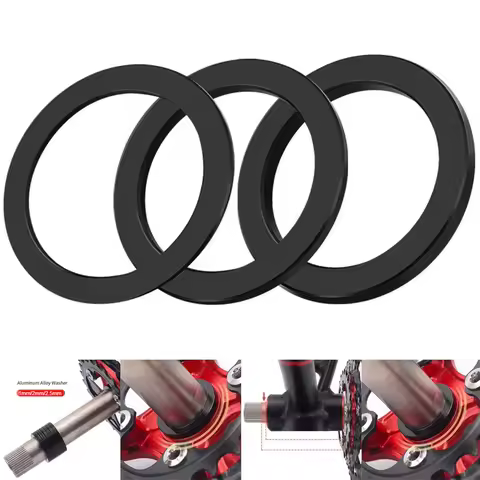 3pcs Bike Spacers For-Shimano GXP 24mm Bicycle Bottom Bracket Axle Washer Spacer Crank Chainring Ada