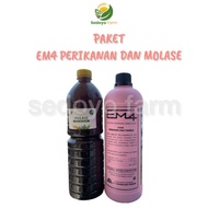 PAKET EM4 Perikanan 1 Liter dan Molase 1Kg