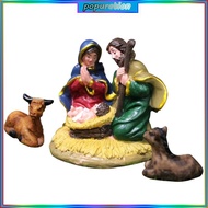 POP Christmas Crib Figurines Miniatures Ornament Church  Home Decorations