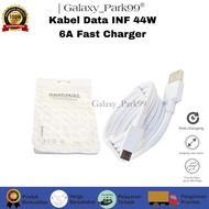 GLX - Infinix 44w 6A Fast Charger Data Cable | 44 watt Infinix Micro USB Charger Cable Plastic Packi