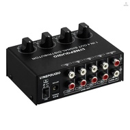 LINEPAUAIO RCA Distributor home 4 -out Input Signal Amp Interface stereo 4 Channels Output audio amplifier 1 -in- 1 Channel