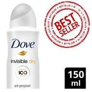 Dove Invisible Dry Antiperspirant Deodorant Body Spray - 150 mL