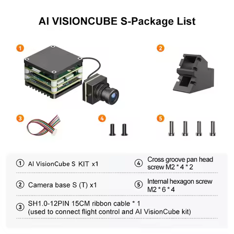 384/640 Resolution AI Camera Module Locking Tracking System Al VisionCube S Racing Drone Camera Targ