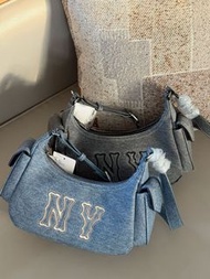 全新MLB 腋下包mlb牛仔款辣妹腋下包 MLB bag MLB袋