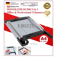 MONOLITH OC500 2 IN 1 A4 PAPER CUTTER-(Pemotong Kertas, Paper Cutter, Paper Cutter, Paper Trimmer