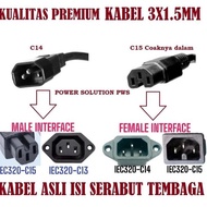 Cable Power Cord C15 C14 1.5mm 5 Meters Most