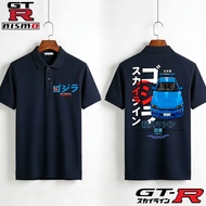 Racing Polo Shirts - Baju Racing Nismo GTR Nissan GTR R35 R32 R34 GTR Nismo Percetakan Polo Unisex C