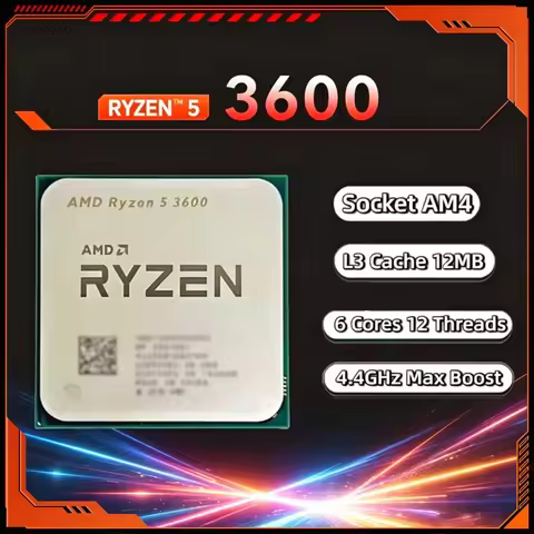 AMD Ryzen 5 3600 6-Core 12-Thread CPU 4.4GHz Unlocked AM4 Socket Gaming Desktop Processor