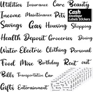 145 Pieces Cash Envelope Label Sticker Budget Cash Envelope Stickers System Planner PVC Stickers Bud