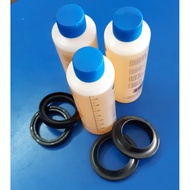 Demak DTM 150 / DTM 200 - Fork Oil Seal Set + Dust Seal Set + Fork Oil (3 Pcs)