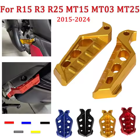 Motorcycle For YAMAHA YZF R15 R3 R25 MT15 MT03 MT25 MT-15 MT-03 MT-25 Rear Passanger Foot Pegs Pedal