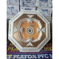 Termurah ornamen pvc kotak emas fitting plafon PVC 60x60