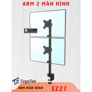 EZ27 M063 - Mount for 2 upper and lower monitors - Arm with 2 monitors 80cm high - Upper/lower monit