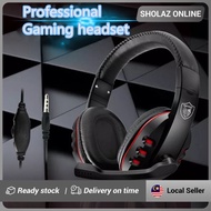 Fon Kepala Gaming G2 Headset Gamer Fon Telinga Game Mikrofon Kawalan Volum untuk Smartphone PC Lapto