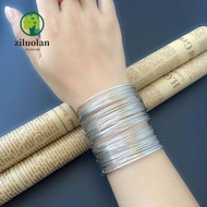 ZILUOLAN Wide Cuff Bracelet Accessories Open Bracelet Open Bangle Wide Cuff Bangle
