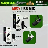 Shure MV7+ USB Podcast Microphone - Black / White (MV7)