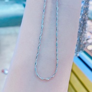 Necklace Accessories D034 Unisex Twisted Noodles 2 Strands 45cm and 40cm Long Cute Everyday Necklace