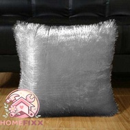 "2pcs Soft Fluffy Fur Cushion Covers 43x43cm Decorative Throw Pillow Case Set"