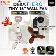 🔥HOT🔥DEKA FIERO TINY 16" Designer Wall Fan 12 Speeds Remote Control Ceiling /Wall Mounted Ceiling Fa
