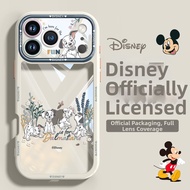 pinsai | Transparent Full-coverage Drop Protection Phone Case with Dalmatian Print and Lanyard