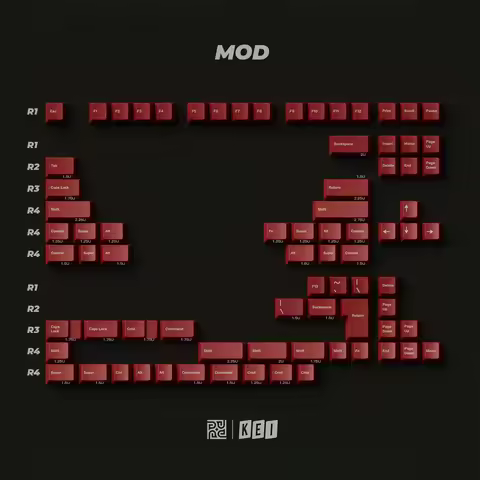 [Child kit] PBTfans 1950 PBT material Doubleshot Cherry Profile MX-style Keycaps KBDfans MOD/ Numpad