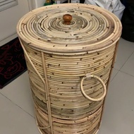 LAUNDRY BASKET CLOTHES BASKET RATTAN LAUNDRY BAG